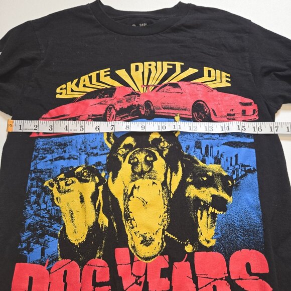 Vintage Dog Years Skate Drift Die Long Sleeved Black Tee Mens Small Graphic USA - Picture 4 of 7